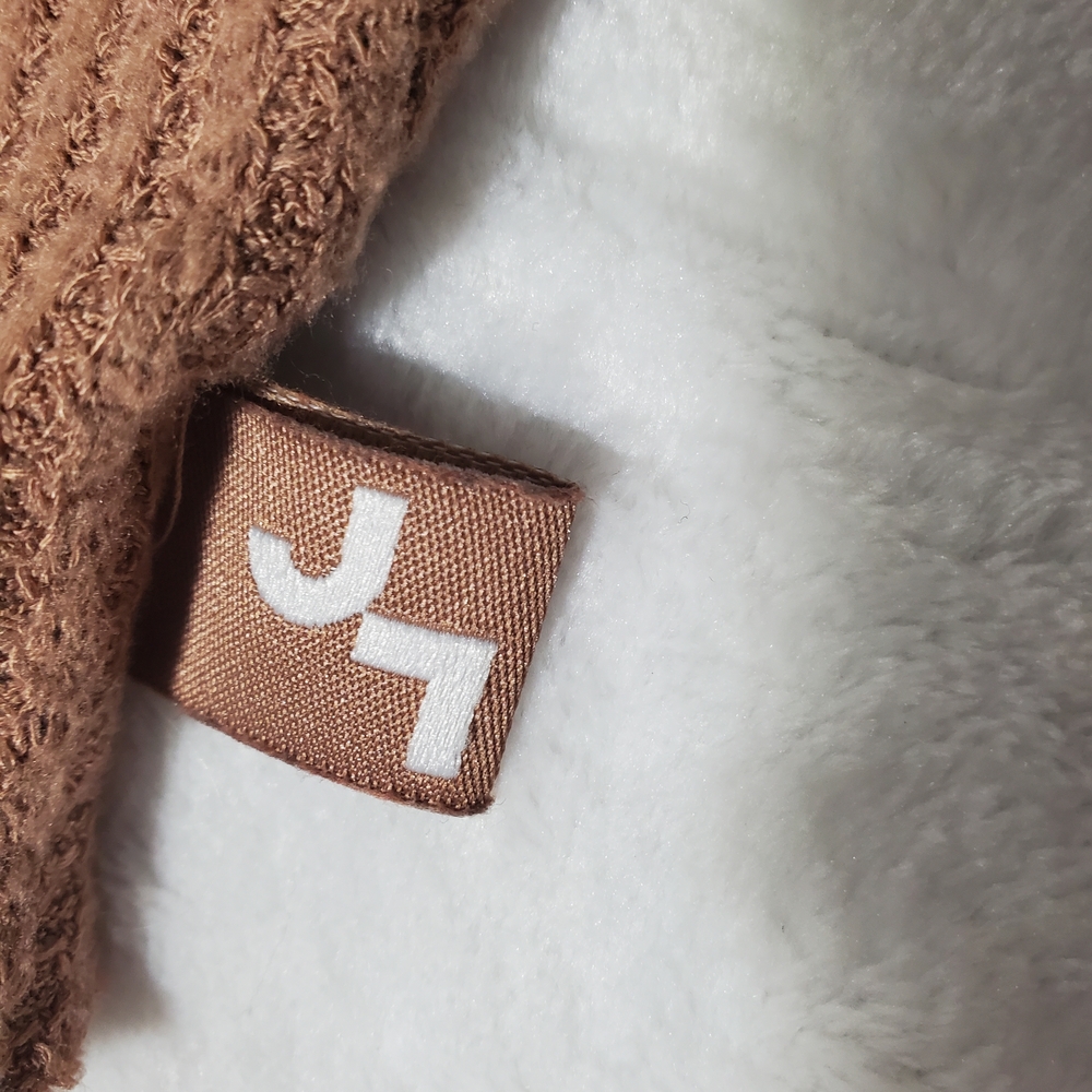 JoyLab Brown Ribbed Waffle Knit Top Size XL | Relaxed Long Sleeve Pullover - Picture 6 of 6